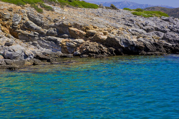 sea and rocks in the sea