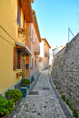 An old street of Campodimele, a medieval town of Lazio region, Italy.