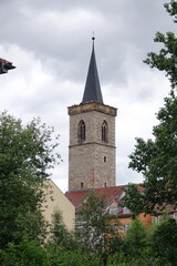Fototapeta na wymiar Turm der Ägidienkirche in Erfurt