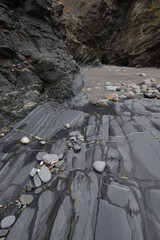 Slate at Rusey Beach North Cornish Coast