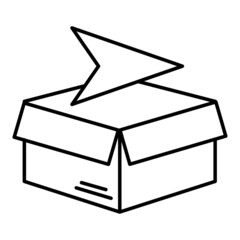 mailbox icon for exporting goods