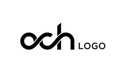 Letter OCH creative logo design vector