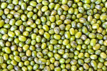 mung bean seed texture close-up abstract background