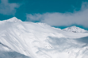 Obraz premium 美しい冬山の風景