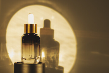anti aging face serum in a bottle