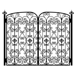 forged iron gate - 482150214