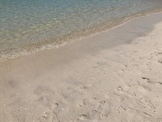 Footprints on the beach