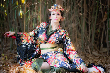 Donna Italiana Chimono Geisha Japan China	
