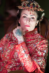 Donna Italiana Chimono Geisha Japan China	
