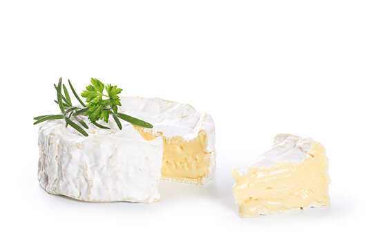 fromage sur fond blanc, camembert	
