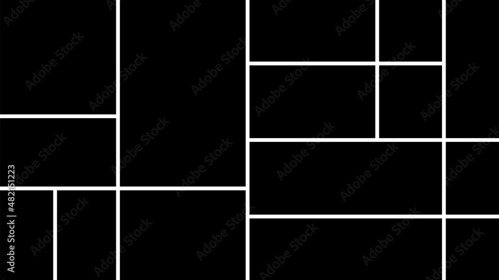 Poster vector empty photo frame. collage template. frames for memory.