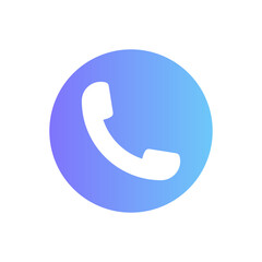 Phone call icon with gradient