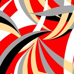 Modern Abstract Red pattern minimalist