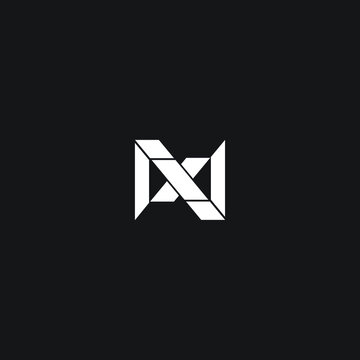 NX Typography Letter Logo