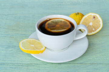 Black coffee lemon.