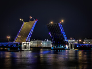 Plakat tower bridge at night