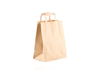 paper bag isolated on white