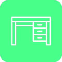 Desk Vector Icon Design Illustration