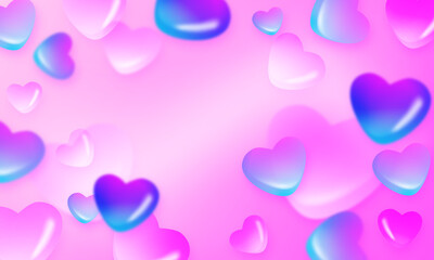 background with hearts