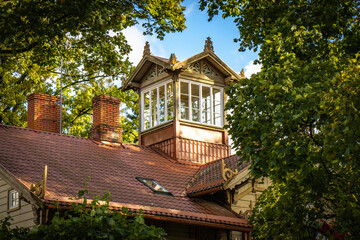 old wooden houses, cesis, gauja national park, latvia, baltic countries, baltics, europe