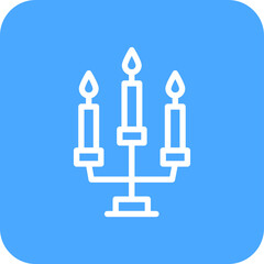 Candle Vector Icon Design Illustration