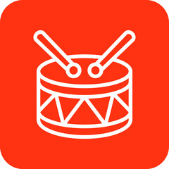 Drum Vector Icon Design Illustration