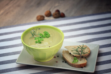 soupe de légume vert