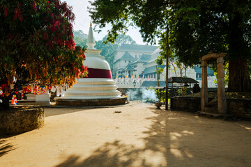 Famous Buddha Temple of the Sacred Tooth Relic at Kandy,Sri Lanka -UNESCO World Heritage Site. This...