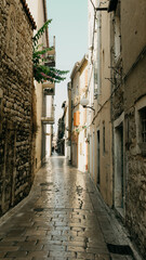 Narrow Street in Zadar, Croatia