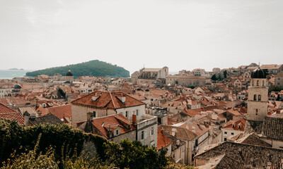 Fototapeta premium Dubrovnik Cityscape from the City Walls