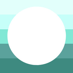 Frame - circle on the rainbow background. Cartoon illustration. Vector art illustration.