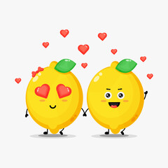 Cute lemon fall in love