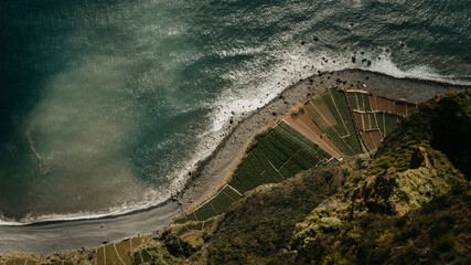 Aerial View from Cabo Gir&atilde;o, C&acirc;mara de Lobos, Madeira, Portugal