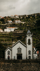 Ocean front church in Madeira Island, Portugal