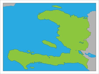 ハイチの地図です。