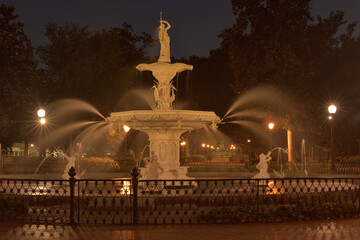 Fototapeta premium 米国都市の夜景撮影