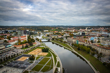 hot air balloon, lithuania, vilnius, baltic countries, baltics, europe, adventure, outdoors