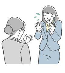 女性上司に追い詰められる女性社員