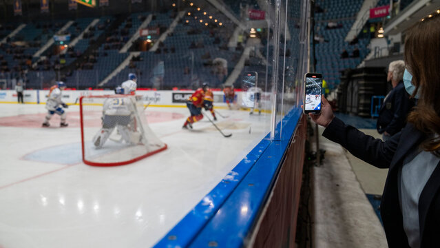 Ishockey, SHL, Djurgarden - Leksand at hovet in Stockholm Sweden 20220122. High quality photo