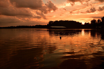 Naklejka premium アメリカ田舎の郊外景色
