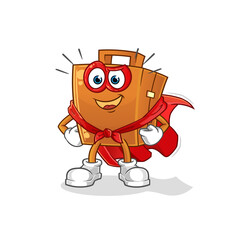 suitcase heroes vector. cartoon character