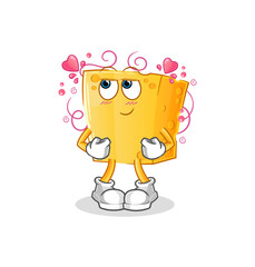 cheese shy vector. cartoon character