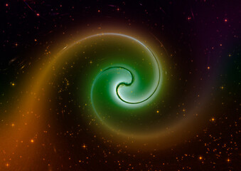 Obraz na płótnie Canvas Far away spiral galaxy dark