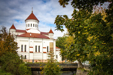 Fototapeta na wymiar church in vilnius, lithuania, baltic countries, baltics, europe, autumn