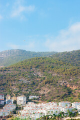 Fototapeta na wymiar view of the city in the mountains