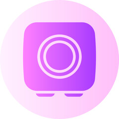 subwoofer gradient icon