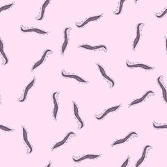 Fototapeta premium Confetti seamless pattern. Background of celebrated birthday.