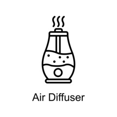 Air Diffuser vector Outline Icon Design illustration. Home Improvements Symbol on White background EPS 10 File