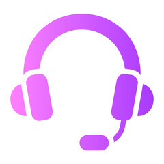 headphones gradient icon