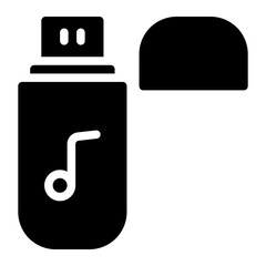 flashdrive glyph icon